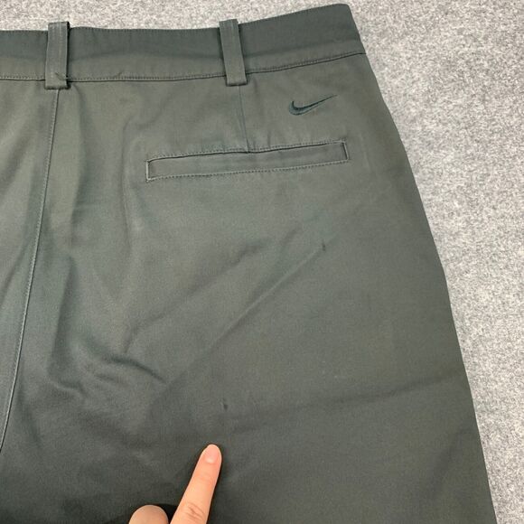 Nike Golf Shorts Mens 32 Black Tech Flat Front Golfing Dri Fit Tour Performance - Picture 11 of 15